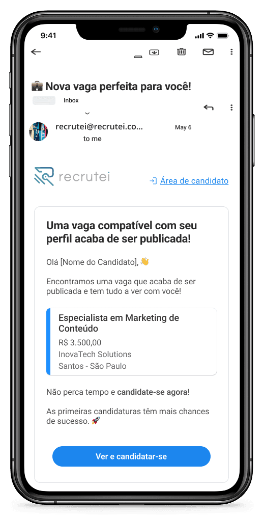 Candidate Email Mockup