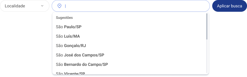 Busca por localidade